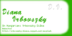 diana vrbovszky business card